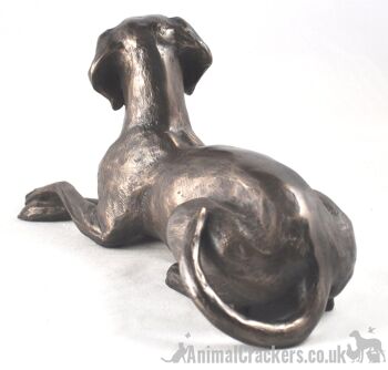 Exclusif à Animal Crackers - fabuleuse figurine décorative Weimaraner en bronze coulé à froid de 23 cm conçue par Harriet Glen 4