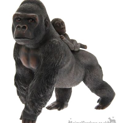 Ornamento Gorilla con bambino, della gamma 'Out of Africa & Asia'