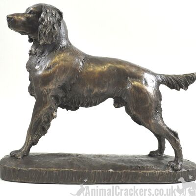 Bronze-Springer-Spaniel-Figur von David Geenty Ornament Sammlerskulptur