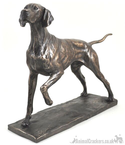 Large classic pose Pointer bronze ornament figurine designed by David Geenty