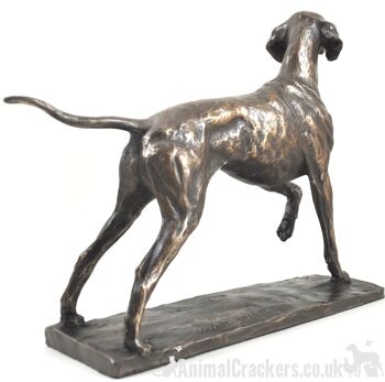 Grande figurine d'ornement en bronze Pointer pose classique conçue par David Geenty 4