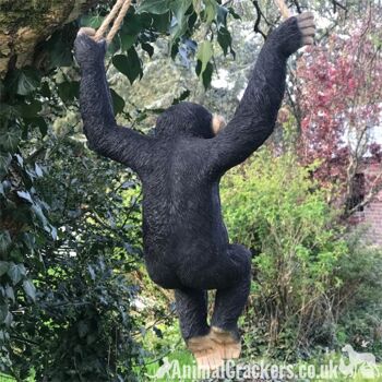 44 cm corde balançant Singe Escalade jardin ornement décoration chimpanzé amant cadeau 3