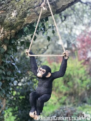 44 cm corde balançant Singe Escalade jardin ornement décoration chimpanzé amant cadeau 4