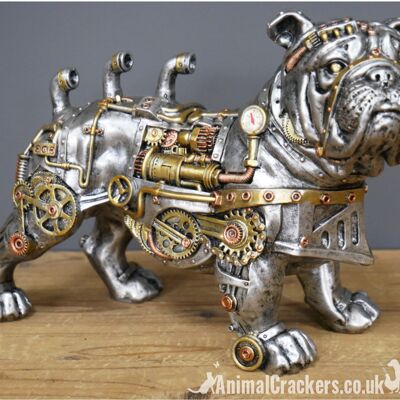 Steampunk Bulldog, ornamento di novità, ottimo regalo per gli amanti dei cani
