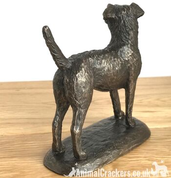 Figurine d'ornement Border Terrier en bronze de qualité par Harriet Glen, cadeau d'amant de chien 4