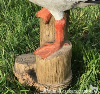 Grand ornement de jardin intérieur extérieur Seagull décoration nautique cadeau d'amant d'oiseau 3