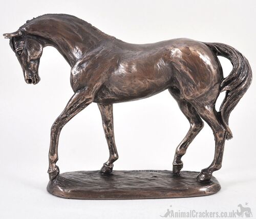 Nobility' horse figurine by Harriet Glen, cold cast bronze ornament, racehorse lover gift
