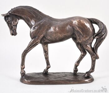 Figurine de cheval de la noblesse par Harriet Glen, ornement en bronze coulé à froid, cadeau d'amant de cheval de course 1