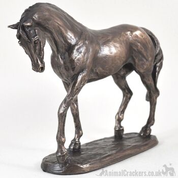 Figurine de cheval de la noblesse par Harriet Glen, ornement en bronze coulé à froid, cadeau d'amant de cheval de course 3