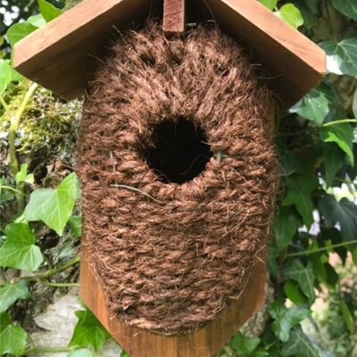 Bird house nest box cocoon for wren & small garden birds quality Best for Birds