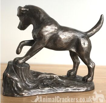 Exclusif à Animal Crackers - Figurine d'ornement en bronze coulé à froid Jack Russell Terrier par Harriet Glen Dog Lover Gift 3