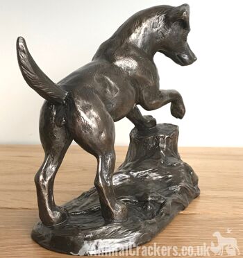 Exclusif à Animal Crackers - Figurine d'ornement en bronze coulé à froid Jack Russell Terrier par Harriet Glen Dog Lover Gift 4