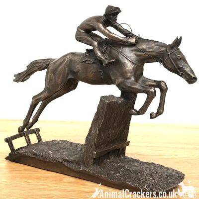 David Geenty 'At Full Stretch' bronce caballo de carreras ornamento estatuilla escultura regalo