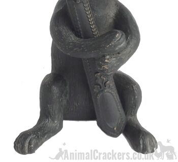 Lièvre effet bronze avec figurine d'ornement en forme de loupe, cadeau d'amant de lapin 5