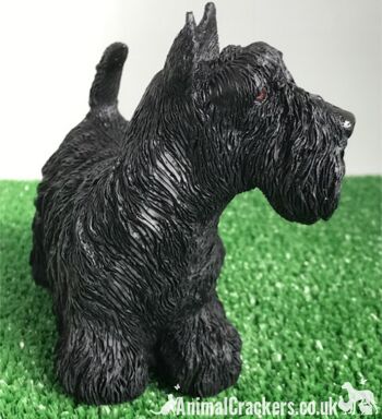 Sculpture de figurine d'ornement Scottish Terrier Scottie Dog par Leonardo, coffret cadeau 2