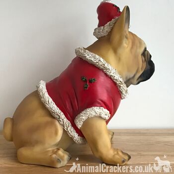 Bouledogue français (Tan) Frenchie Dog Christmas jumper outfit ornement décoration 4