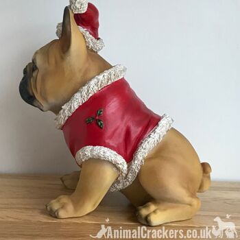 Bouledogue français (Tan) Frenchie Dog Christmas jumper outfit ornement décoration 5