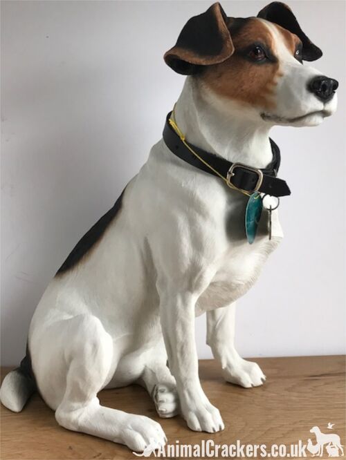 Extra Large 24cm Jack Russell ornament figurine lifelike Leonardo, gift boxed