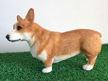 Ornement Corgi, figurine réaliste de qualité de la gamme Leonardo. Coffret cadeau. 3