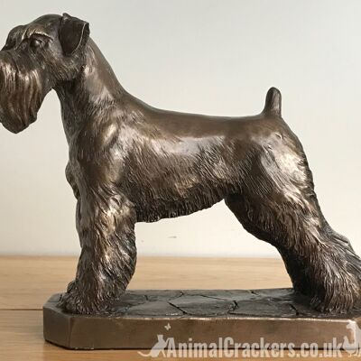 Bronze Schnauzer ornament figurine sculpture by David Geenty Dog Lover Gift