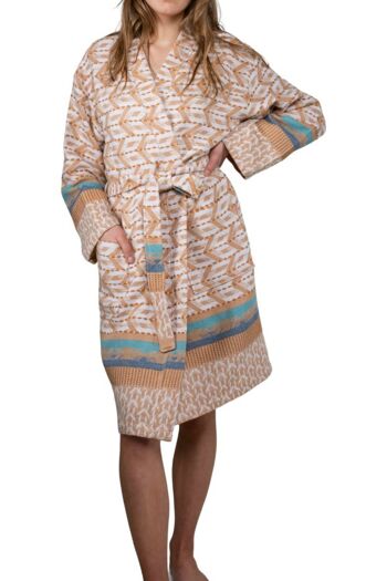 Peignoir Hammam Kimono ESLA - pour femme - design exclusif 7