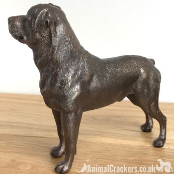 Beauchamp Bronze Rottweiler sculpture ornement figurine statue cadeau à collectionner 5