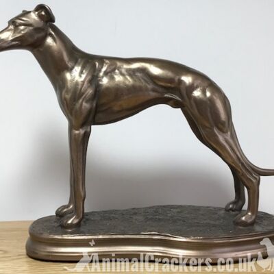 Single Greyhound figurine in Cold Cast Bronze, from Beauchamp