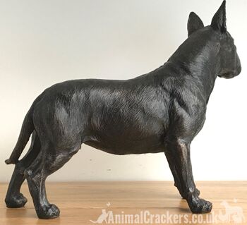24cm English Bull Terrier ornement figurine décoration effet bronze foncé Dog Lover Gift 4