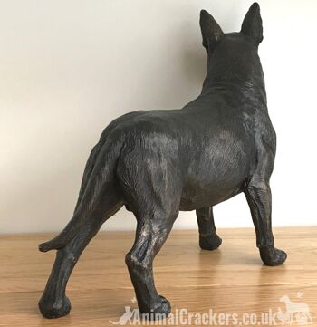 24cm English Bull Terrier ornement figurine décoration effet bronze foncé Dog Lover Gift 5