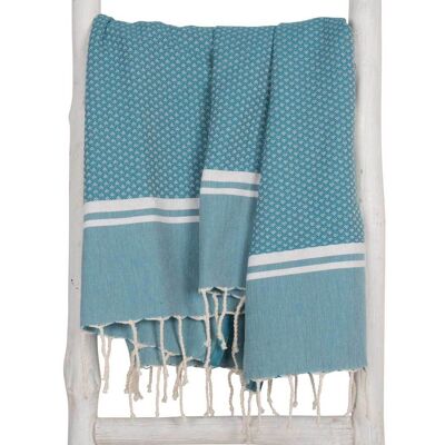 Fouta SOUSSE - 100x190 cm - for men and  women - Petrol