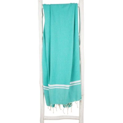 Fouta SOUSSE - 100x190 cm - for men and  women - Seagreen