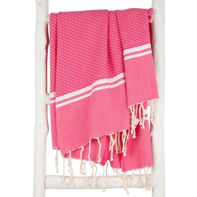 Fouta SOUSSE - 100x190 cm - for men and  women - Pink
