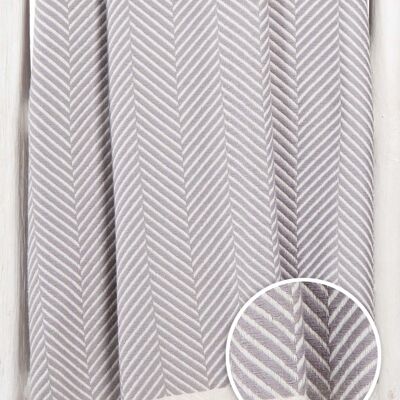 Hammam towel DILAN - 210 cm - Grey