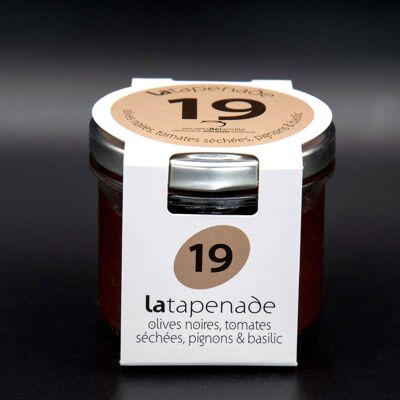 TAPENADE OF BLACK OLIVES - DRIED TOMATOES, PINE NUTS & BASIL