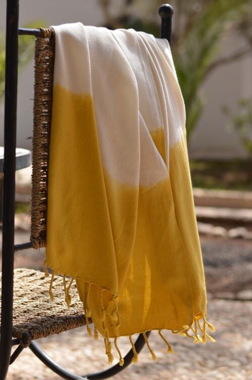 Hammam towel TIEDYE - bamboo-cotton - Yellow