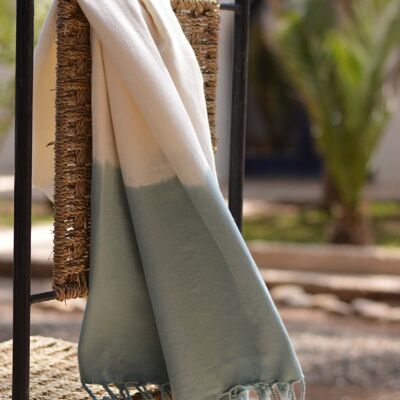Hammam towel TIEDYE - bamboo-cotton - Sea green