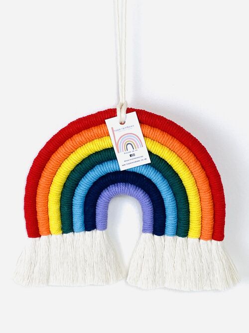 Rainbow Macrame Hanging Decoration