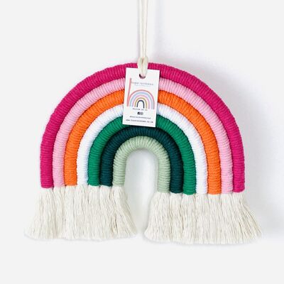 Rainbow Macrame Hanging Decoration