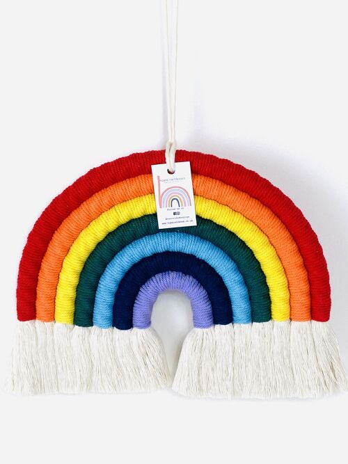 Rainbow Macrame Hanging Decoration Extra Large