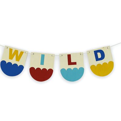 Wooden Bunting Handpainted