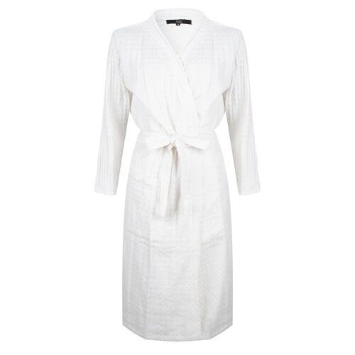 Bathrobe HONEYCOMB for men and women - White - L / XL