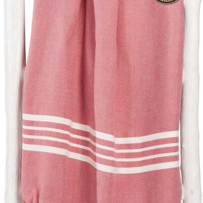 Hammam towel STORM XL - 160x220 cm - for the whole family - Pink red