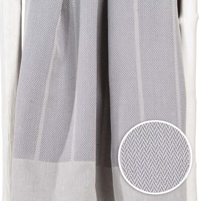 Fouta PLAYA - 190 cm - per uomo e donna - Grigio