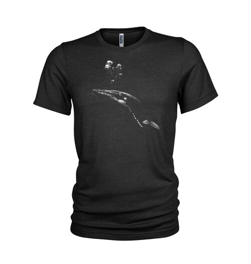 Humpback Whale - Whale Song - Gentle Giant Scuba Diving Mens T-Shirt. (Medium) Black