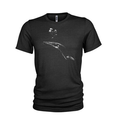 Baleine à bosse - Whale Song - T-shirt Gentle Giant Scuba Diving pour homme. (Moyen) Noir