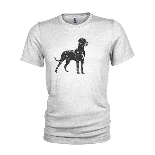 Blue Ray T-Shirts Great DANE Giant Dog & pet icon Original Mens Awesome Dog T-Shirt (Large, White)