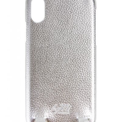 funda para iPhone plateada