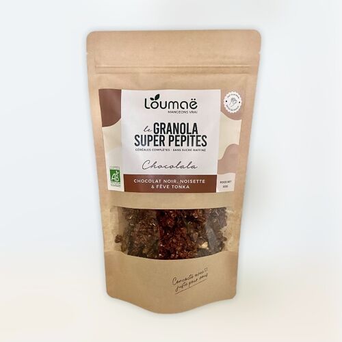 Granola Super Pépite Chocolala - Chocolat noir, noisette & fève tonka BIO