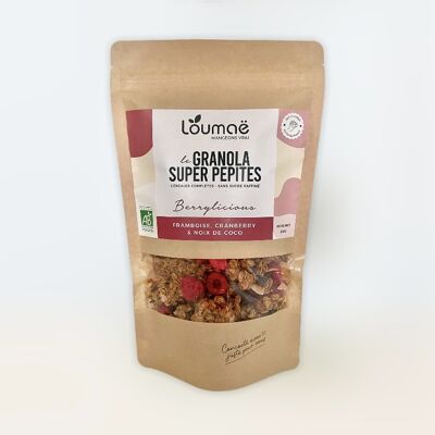 Super Nuggets Berrylicious Granola - Organic Raspberry, Cranberry & Coconut