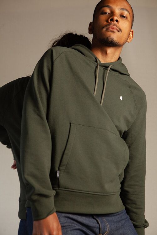 Sweat à capuche Jungle Green